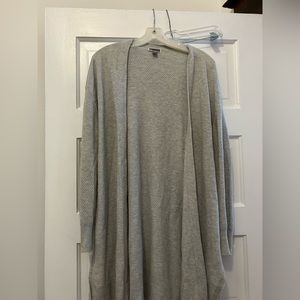 Grey Long Cardigan